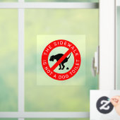 Geen Dog Pooping Sign Raamsticker (Huis)