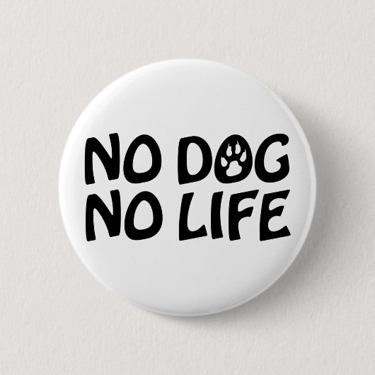 GEEN DOG RONDE BUTTON 5,7 CM (Voorkant)