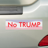 Geen Donald Trump Bumpersticker (Op auto)