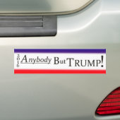 Geen Donald Trump Bumpersticker (Op auto)