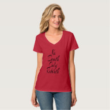 Geen dood alleen wedergeboorte DAMES BASIS V-NECK