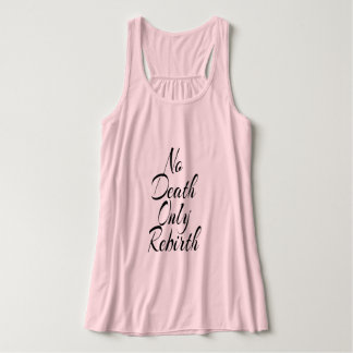 Geen dood alleen wedergeboorte DAMES RACERBACK TAN Tanktop