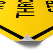 Geen doorgaande straat poster (Hoek)