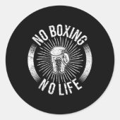 Geen doos Geen leven 2 Ronde Sticker (Voorkant)