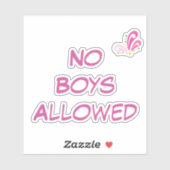 Geen dozen met aangepaste tekstroze flakkering sticker (Vel)