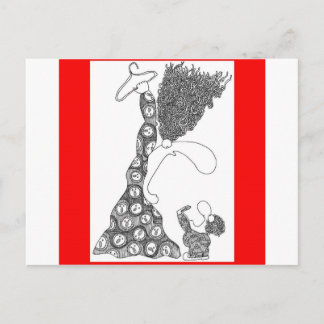 Geen draadhangers! briefkaart