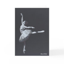 Geen drama, alleen vrijheid, zwart-witte ballerina