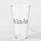 Geen drama alstublieft glas (Voorkant)