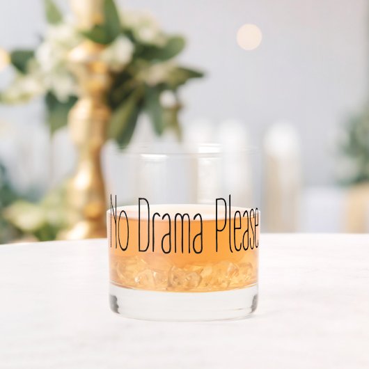 Geen drama alstublieft whisky glas (Insitu (Huwelijk))