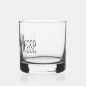 Geen drama alstublieft whisky glas (Links)