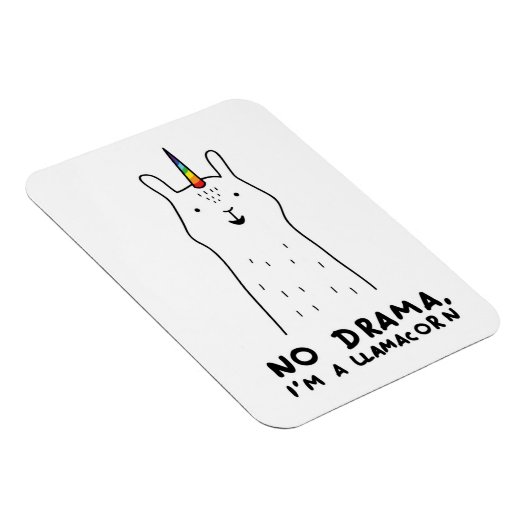 Geen drama, ik ben een Llamacorn Magneet (Rechterzijde)