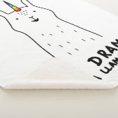 Geen drama, ik ben een Llamacorn Sherpa Deken (3/4)