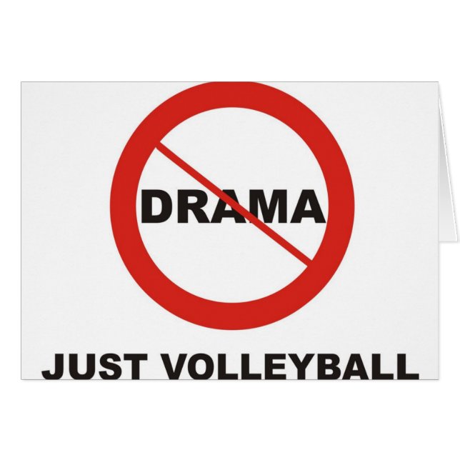 Geen Drama Just Volleyball (Voorkant Horizontaal)