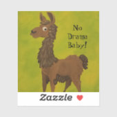 Geen Drama Laama Sticker (Vel)