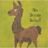 Geen Drama Laama Sticker (Voorkant)