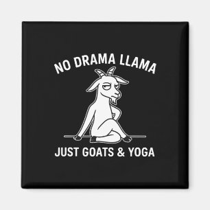 Geen Drama Lama Gewoon Geiten En Yoga Grappig Dier Magneet