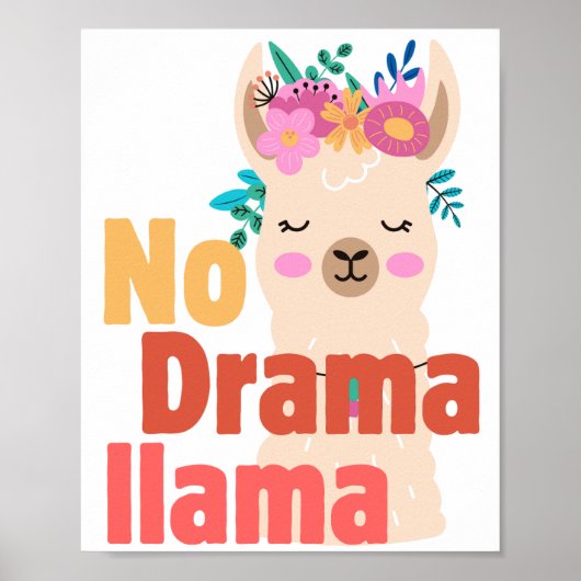 Geen drama lama poster (Voorkant)