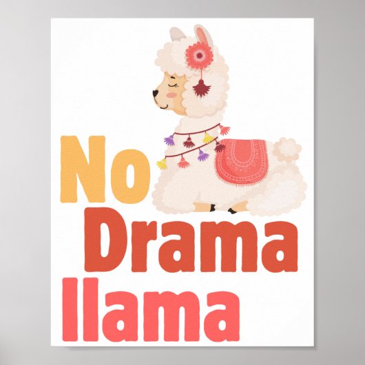Geen drama lama poster (Voorkant)