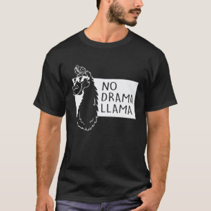 Geen Drama Lama Schattig Coole Lama Alpaca Dier T-shirt