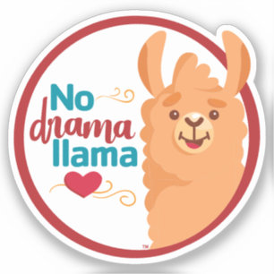 Geen drama lama (warm) sticker