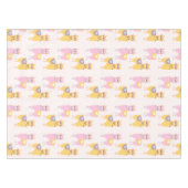 Geen Drama Llama Cute Pink Yellow Pattern Tafelkleed (Voorkant (Horizontaal))