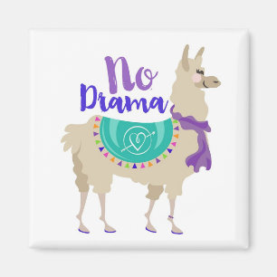 Geen Drama Llama Magnet Magneet