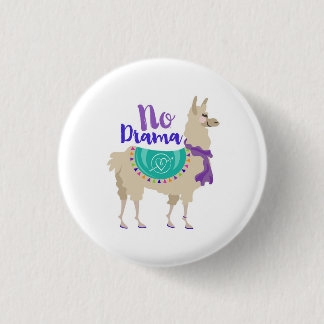 Geen Drama Llama Pin Ronde Button 3,2 Cm