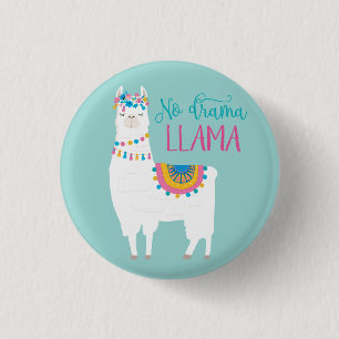 Geen Drama LLAMA Ronde Button 3,2 Cm