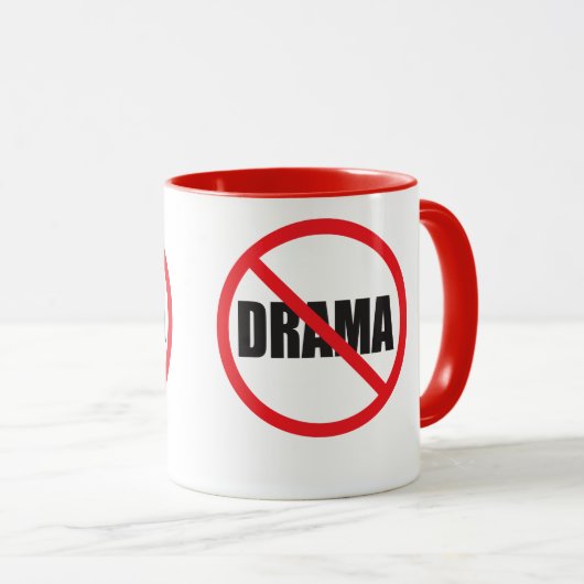 Geen Drama Mok (Voorkant rechts)