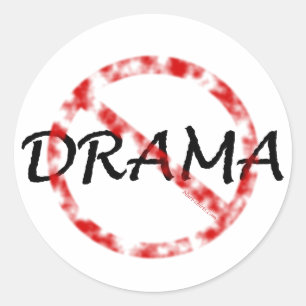 Geen Drama Ronde Sticker