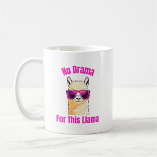 Geen drama voor deze lama - Funny Llama Koffiemok