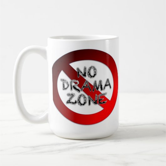 Geen Drama Zone Koffiemok (Links)