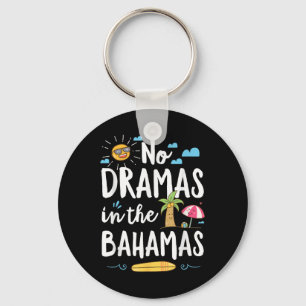 Geen drama's in Bahama's zomer vakantie strand cad Sleutelhanger