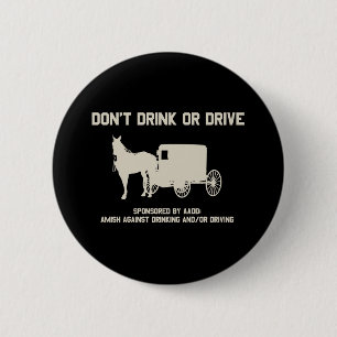 geen drink of schijf ronde button 5,7 cm