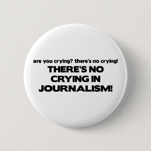 Geen drogen in journalistiek ronde button 5,7 cm (Voorkant)