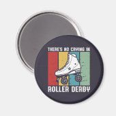Geen drogen in Roller Derby Funny Rollerskating Magneet (Voorkant / Achterkant)