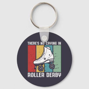 Geen drogen in Roller Derby Funny Rollerskating Sleutelhanger