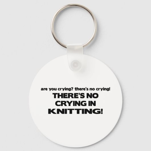 Geen drogen - Knitting Sleutelhanger (Voorkant)