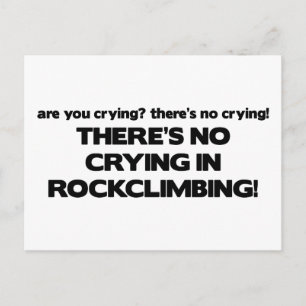 Geen drogen - rockbeklimming briefkaart