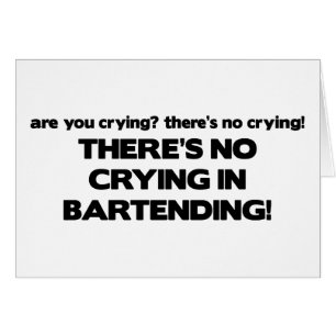 Geen droging in Bartending