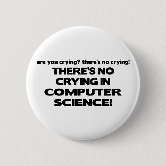 Geen droging in computerwetenschap ronde button 5,7 cm (Voorkant)