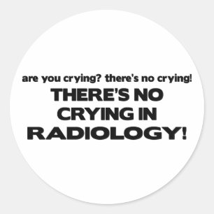 Geen droging in radiologie ronde sticker