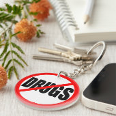 "GEEN DRUGS" SLEUTELHANGER (Voorkant Rechts)