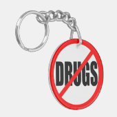 "GEEN DRUGS" SLEUTELHANGER (Voorkant Links)