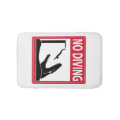 Geen duiken (Mosasaurus) Badmat (Voorkant)