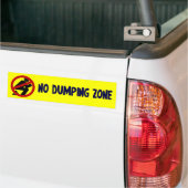 Geen dumpingzone bumpersticker (Op Truck)