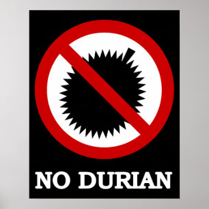 GEEN Durian Tropisch Fruit Bord Poster
