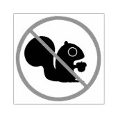 Geen eekhoorntjes 	rubberstempel (Afrduk)