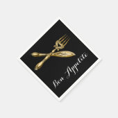 Geen eetlust mes vork bedrijven servetten (Hoek)