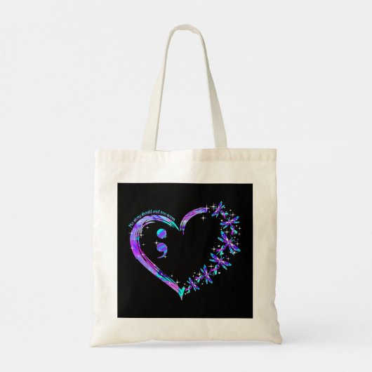 Geen enkel verhaal zou te snel moeten eindigen. tote bag (Achterkant)
